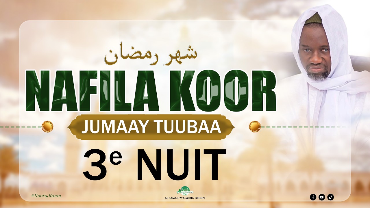 🔴 EN DIRECT TOUBA | Nafilah Ramadan 1447 – 3eme Nuit 🌙 | Grande Mosquée de Touba