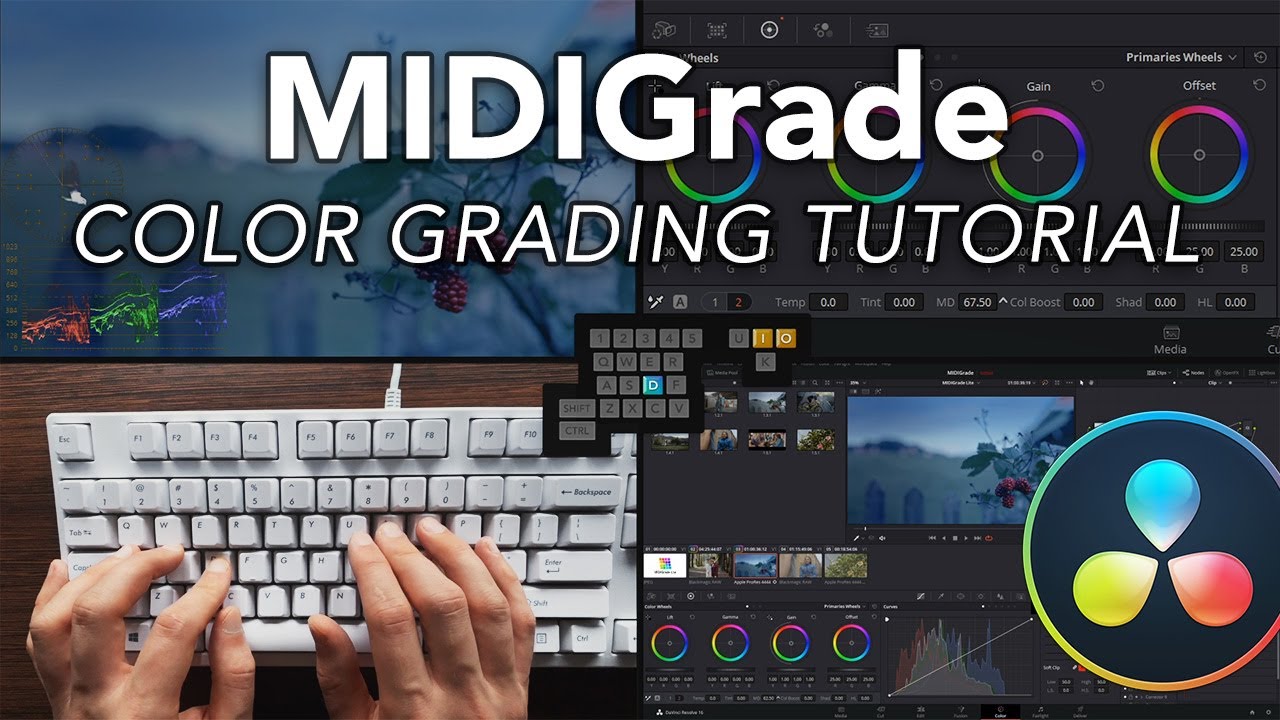 MIDIGrade: Color Grading Tutorial with keyboard only