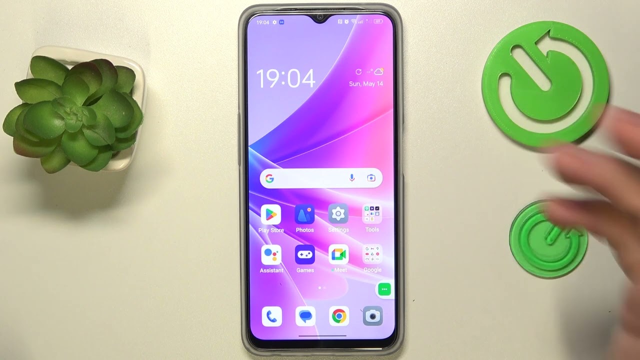 Как выключить телефон OPPO без кнопки питания