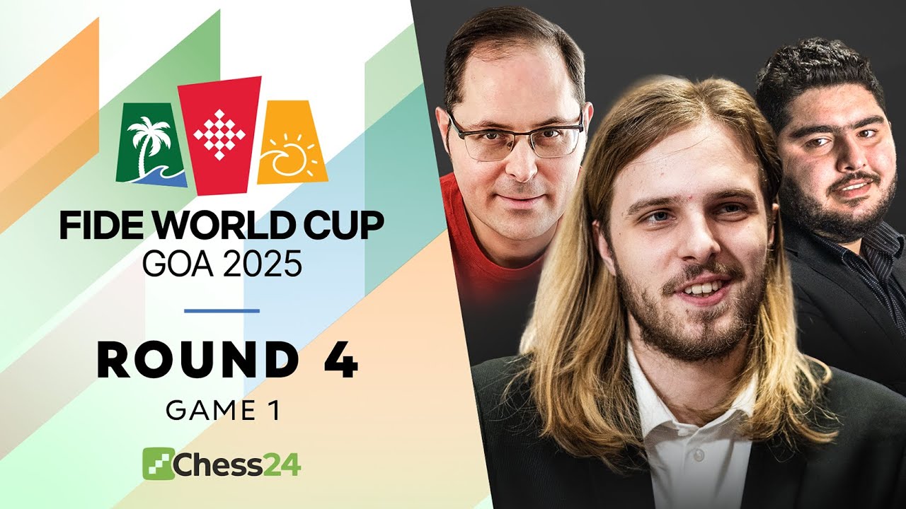 FIDE World Cup 2025: Arjun v. Leko,  Rapport v. Shankland & Pragg v. Dubov! Rd 4 Game 1