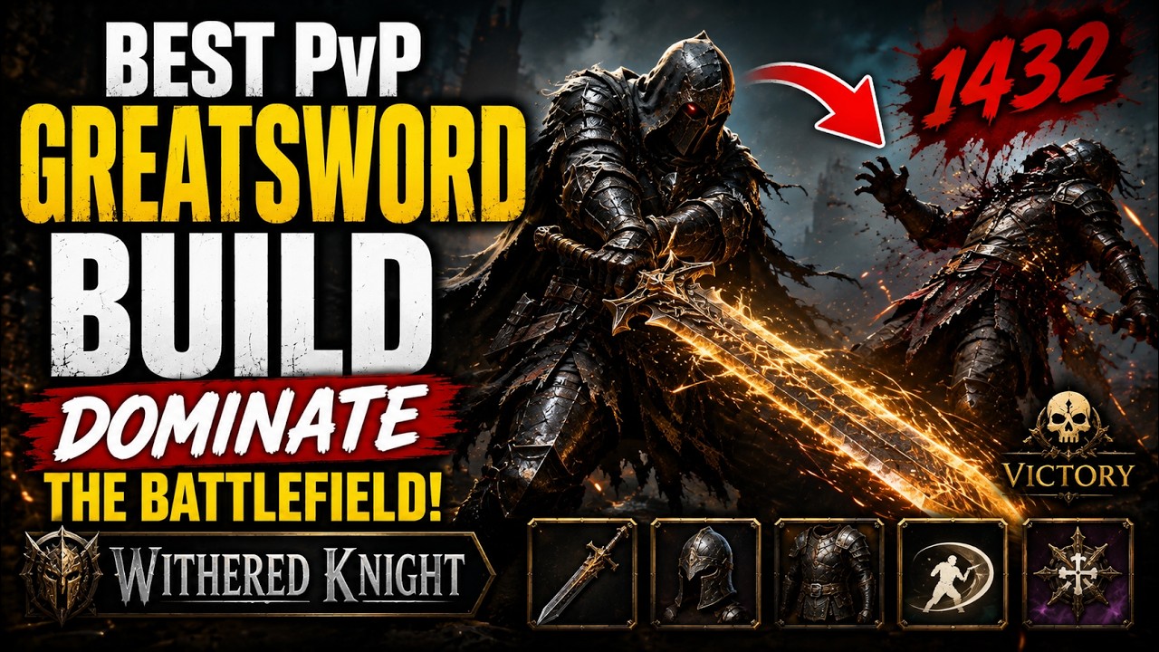 Лучший PvP-билд на двуручный меч для Withered Knight в Mistfall Hunter! Как доминировать на поле ...