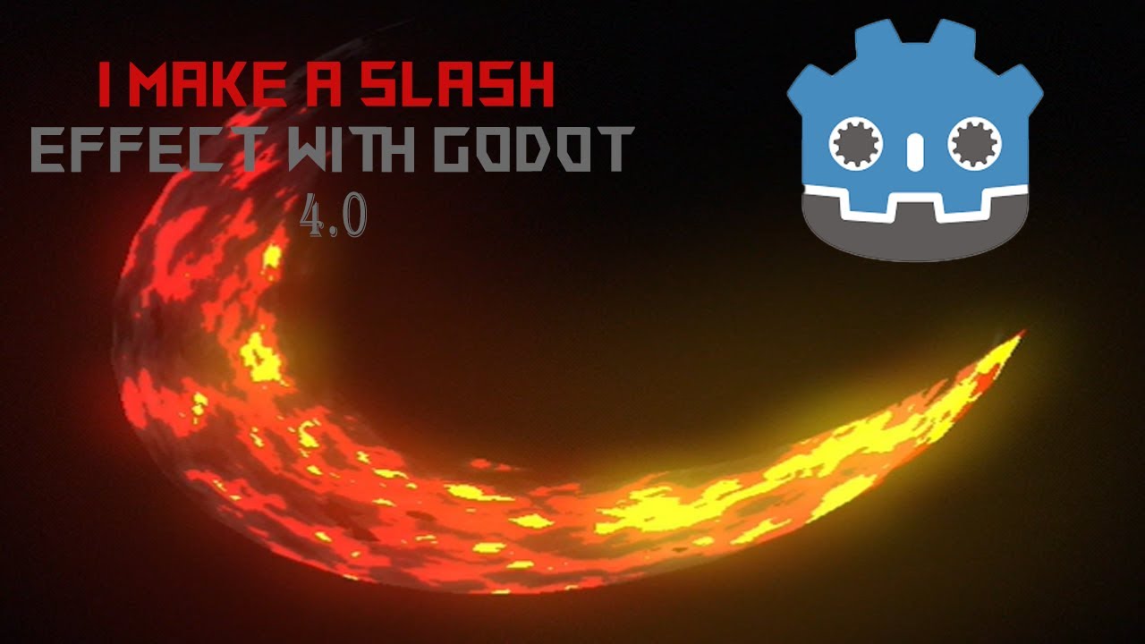 USING GODOT SHADER TO MAKE SWORD SLASH EFFECT🔥🔥🔥👍