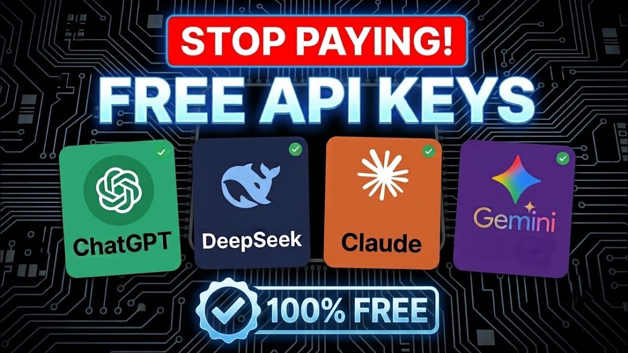 How to Get Free API Keys for ChatGPT, Claude & DeepSeek