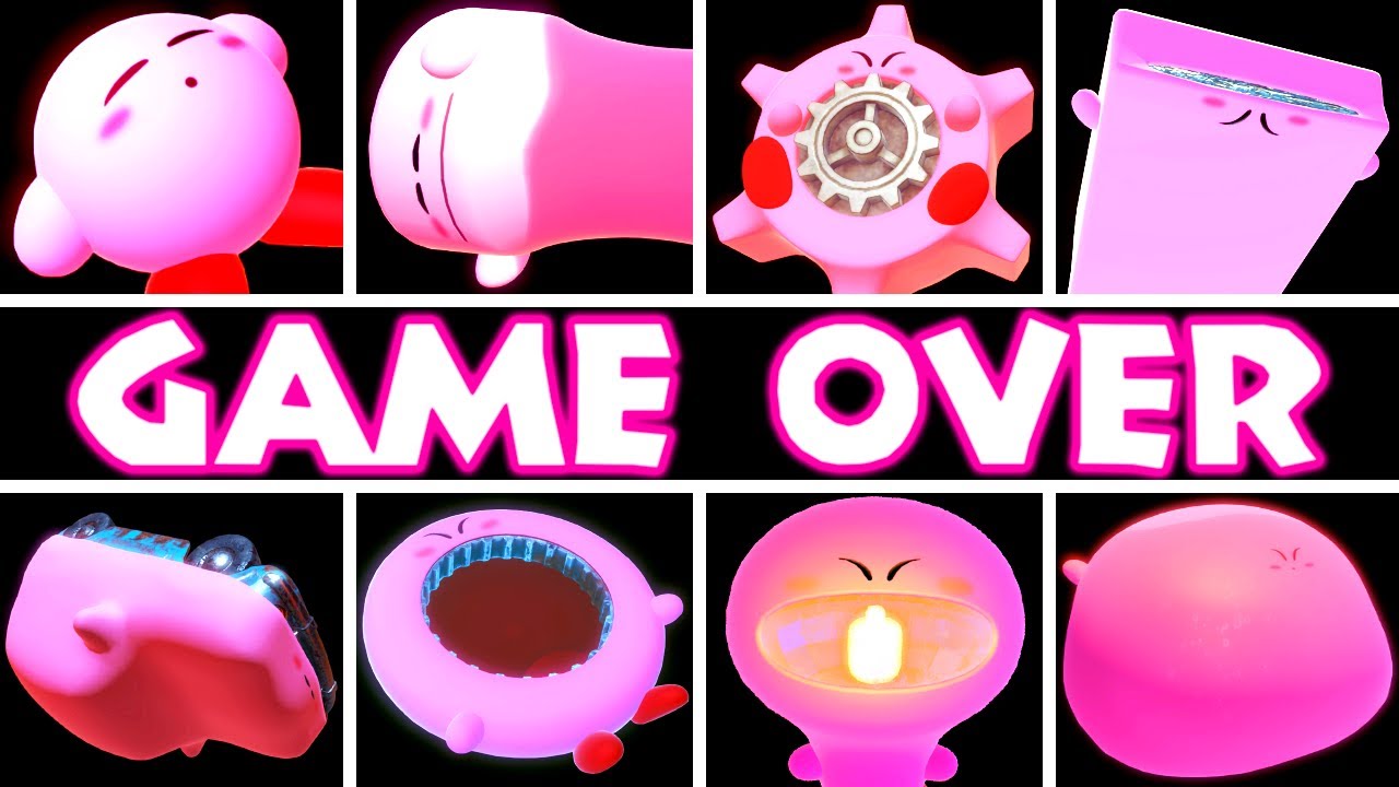Kirby and the Forgotten Land + Star-Crossed World - All Kirby Death Animations