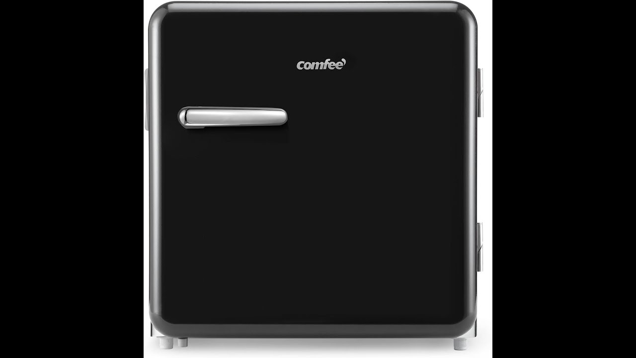 COMFEE' 47Litri Mini frigo da tavolo Retrò, Altezza 50 cm, 100 kWh/anno, temperatura regolabile