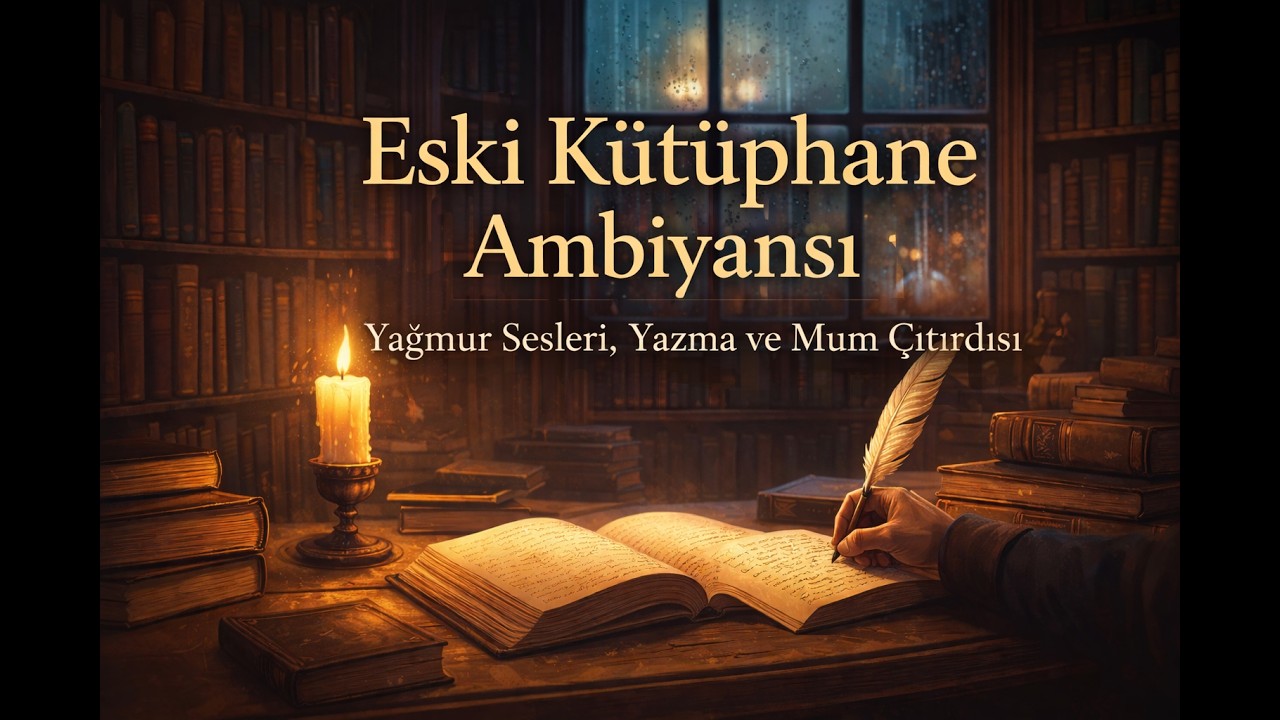 3 SAAT ESKİ KÜTÜPHANE AMBİYANSI