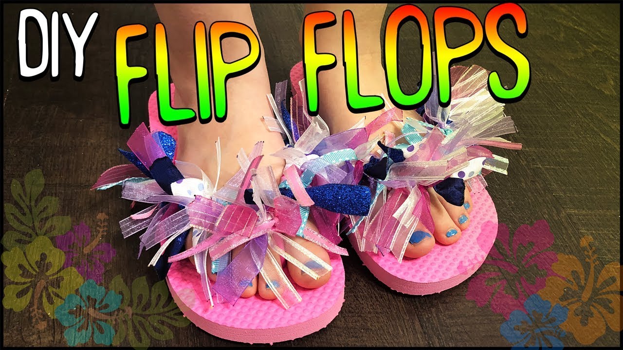 DIY Ribbon Flip Flops