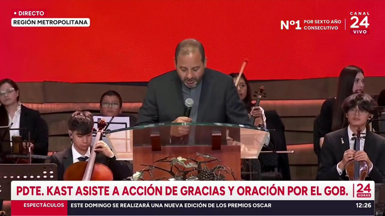 AHORA | PDTE. KAST ASISTE A ACCIÓN DE GRACIAS Y ORACIÓN POR EL GOB.