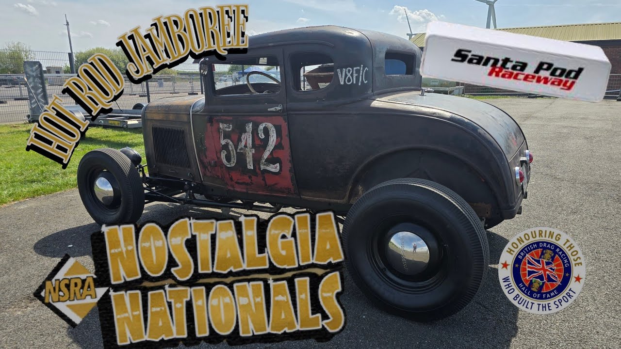 NSRA NOSTALGIA NATIONALS. (2025) SANTA POD RACEWAY. UK HOT ROD JAMBOREE
