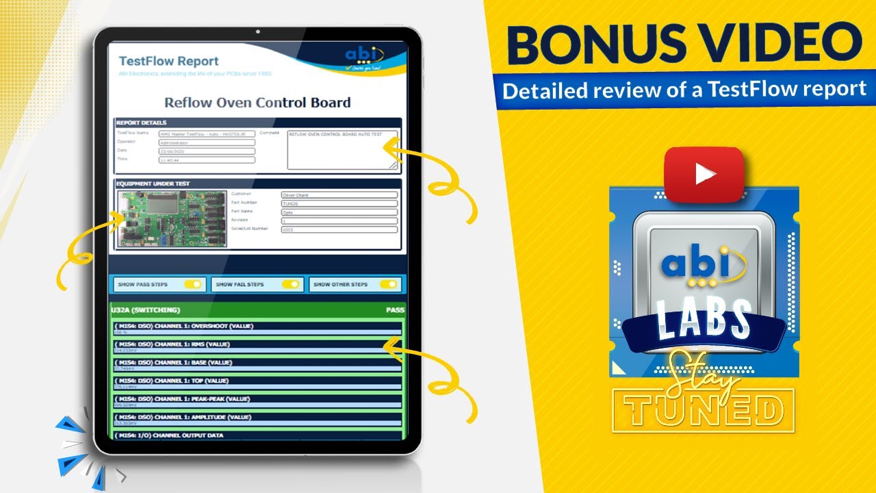 How to log test data and create detailed reports with BoardMaster? ABI Labs Bonus Video