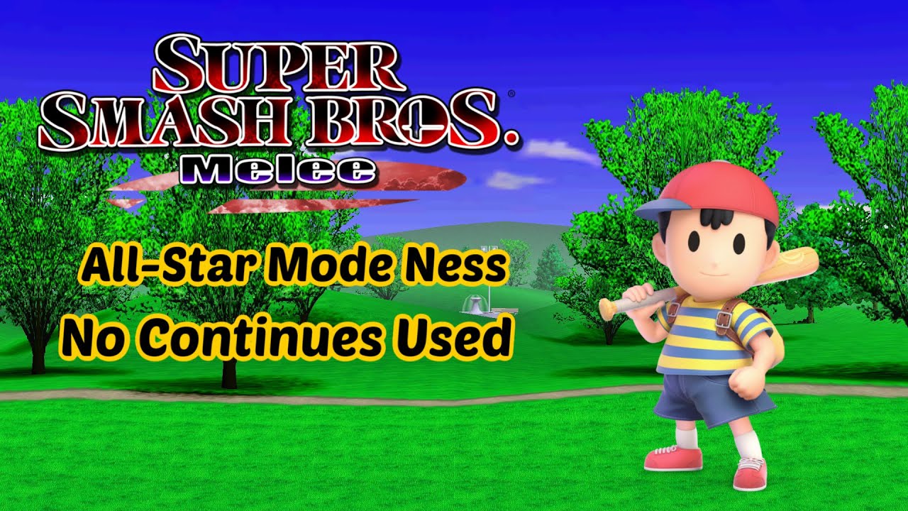 Super Smash Bros. Melee All-Star Mode on Normal with Ness (No Continues Clear)