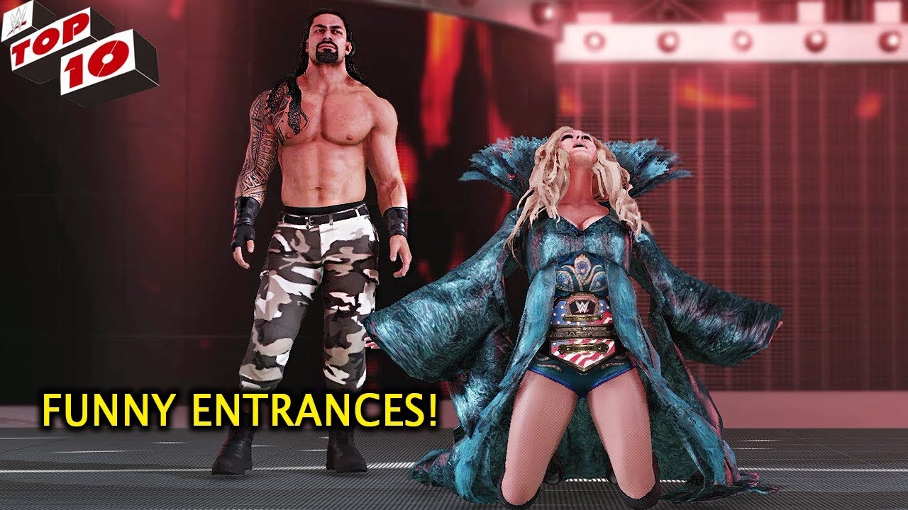 WWE 2K19 - Top 10 Funniest Entrances 