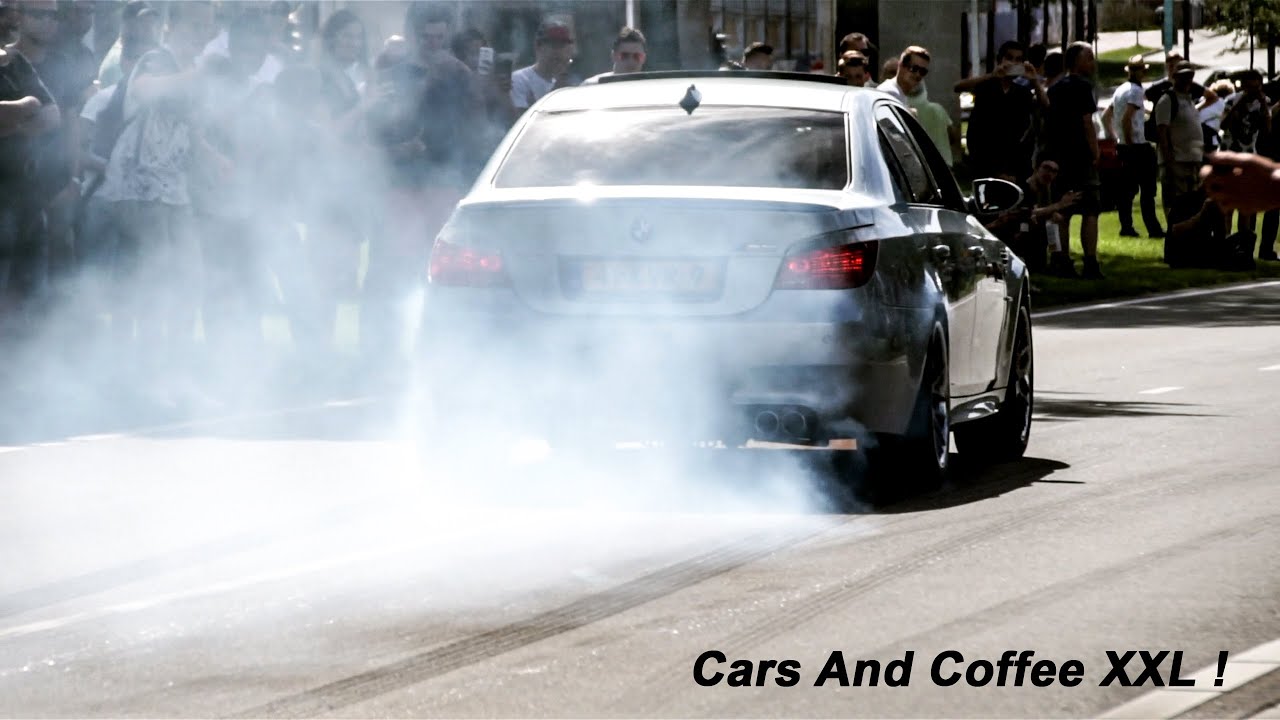 Autovisie Cars and Coffee XXL, burnouts, revs, accelerations!