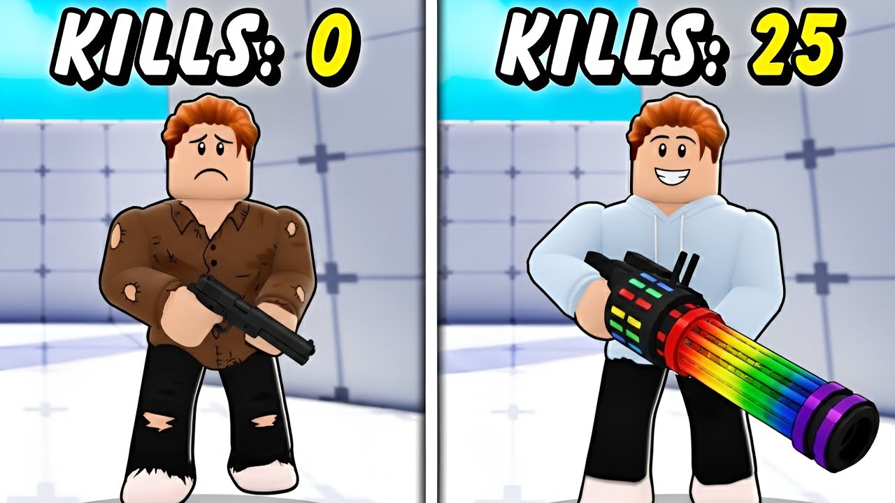 Roblox Rivals, mais chaque kill = L’ARME s’AMÉLIORE !