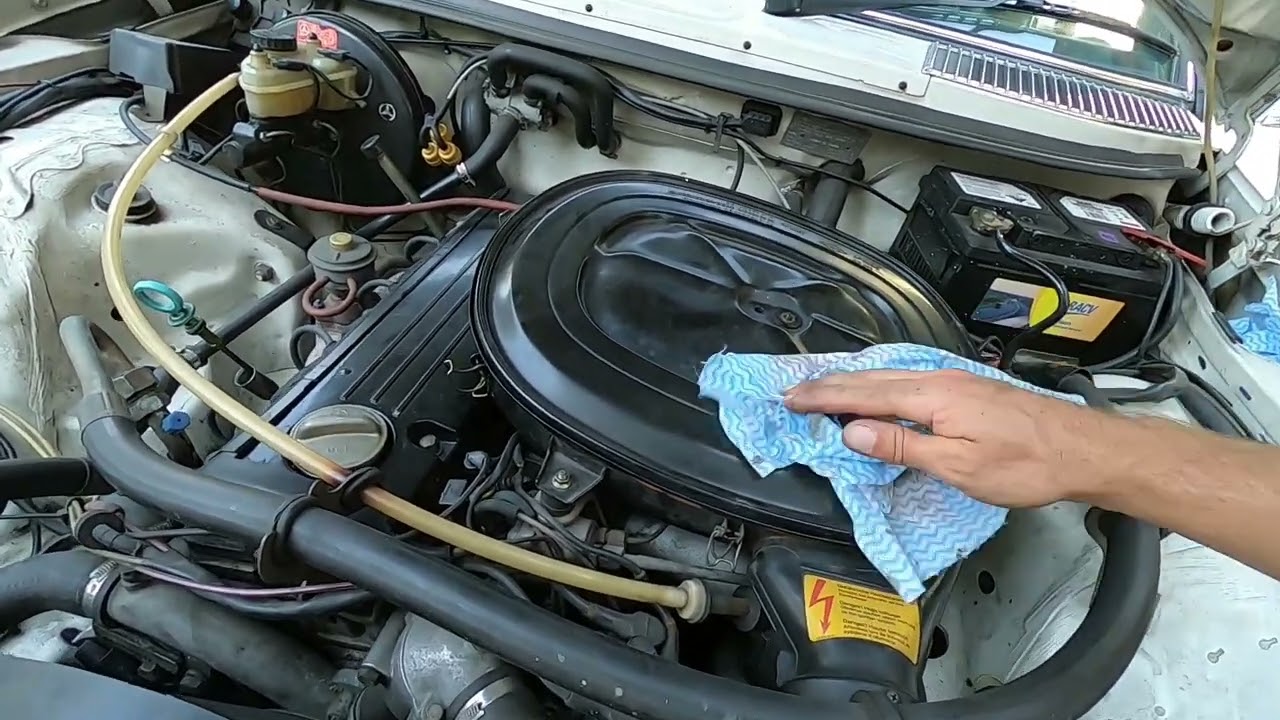 Oil change in a 1982 230E