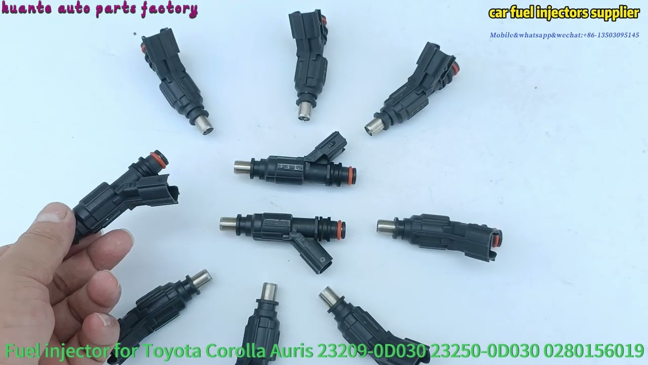 Car fuel injector for Toyota Corolla Auris 23209-0D030 23250-0D030 0280156019 from kuante auto parts