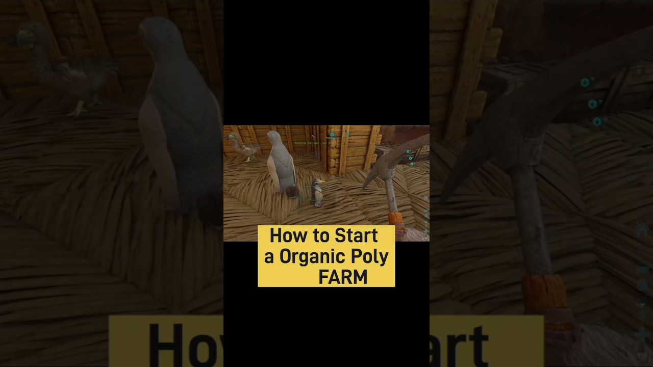 How to Make Organic Poly Farm Ark Ascended #ark
