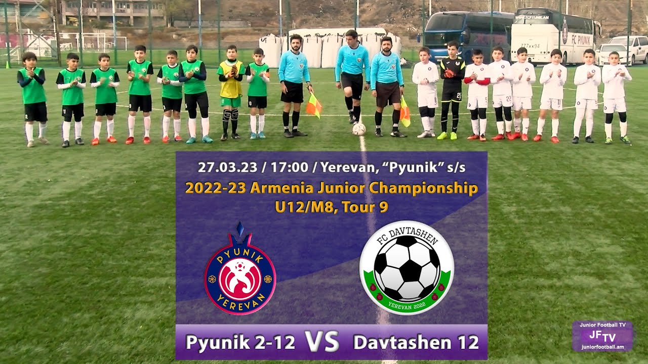 Pyunik 2-12 (2-0) Davtashen 12 (27.03.23) 2022-23 AJC U12/M8, Tour 9