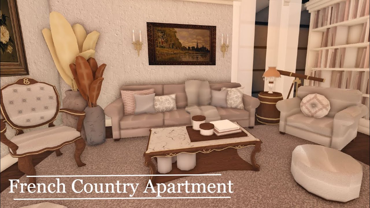 || French Country Apartment || Roblox Bloxburg Speedbuild ||
