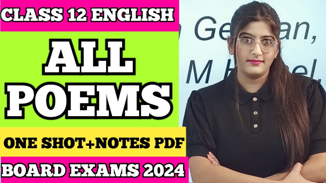 All Poem Class 12 English Board Exam 2024