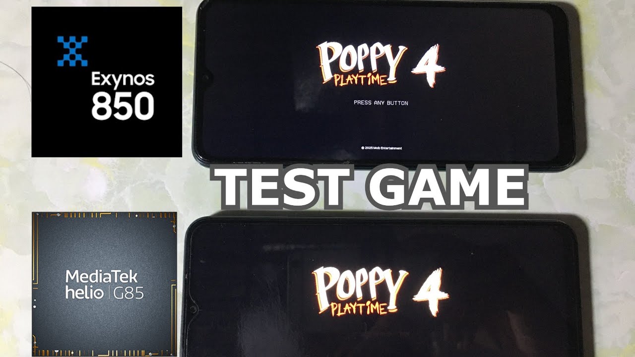 Test Game Poppy Playtime Chapter 4 Mobile - Exynos 850 vs MediaTek Helio G85