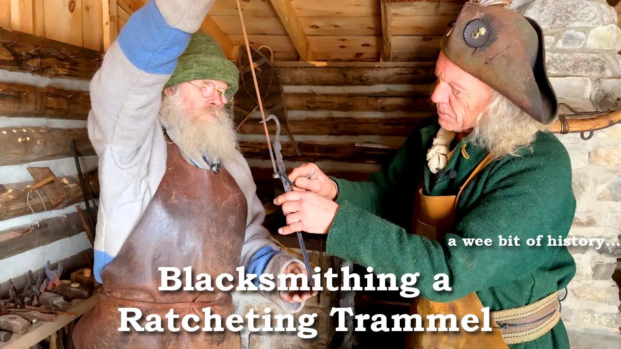 Blacksmithing a Ratcheting Trammel: 18th-Century Techniques | HISTORY | DIY FORGING