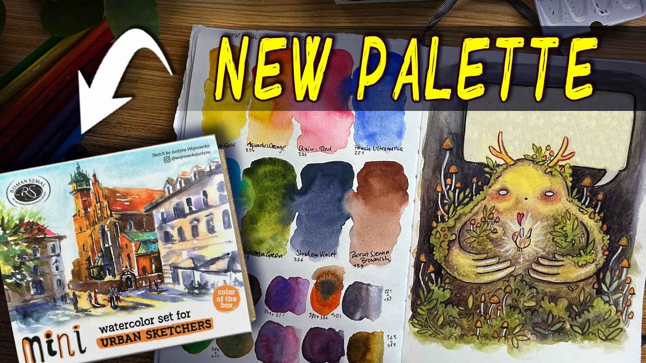 Testing The New Mini Urban Sketchers Palette From Roman Szmal 🎨 ❤️