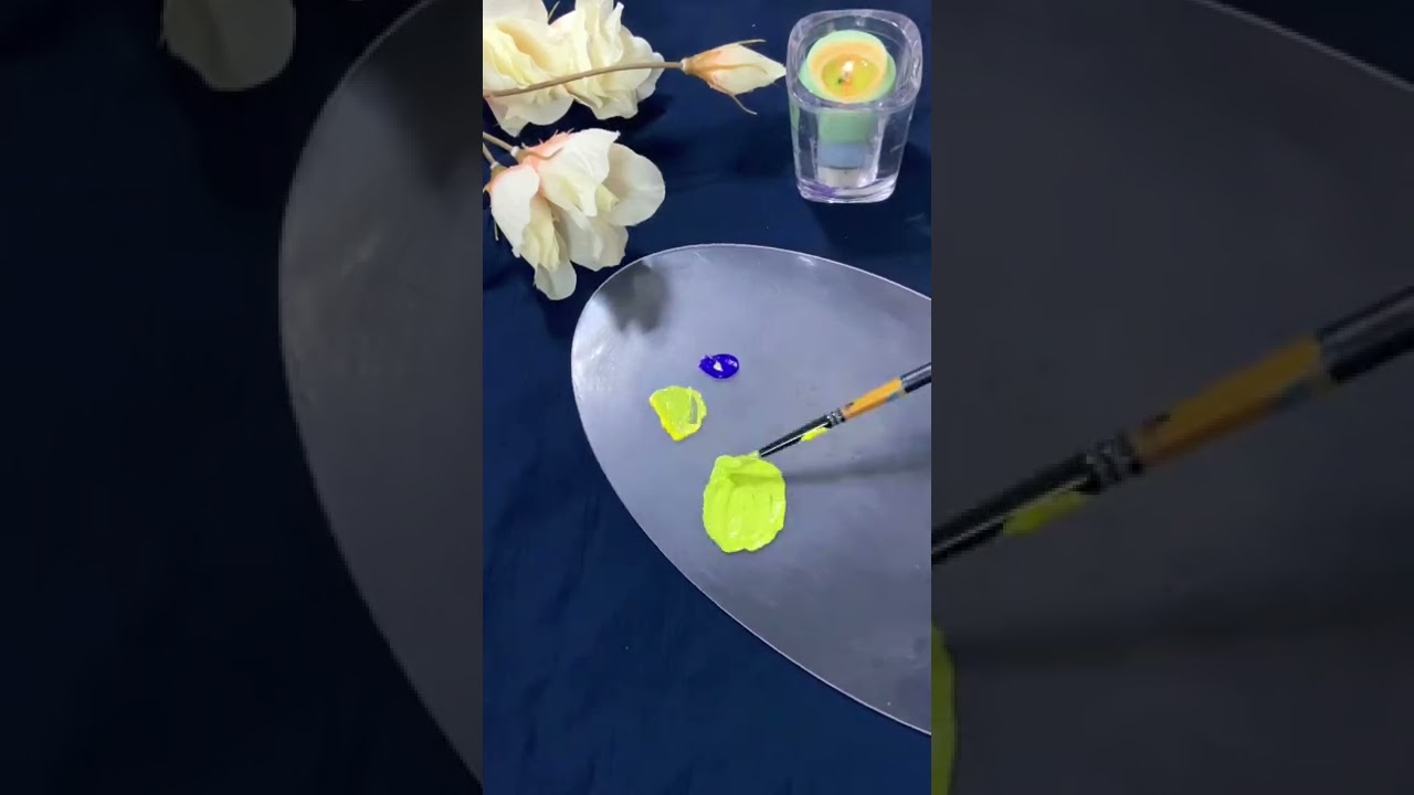 Colormixing tutorial / how to make fluorescent color #shorts#shortvideo #art #painting #colormixing
