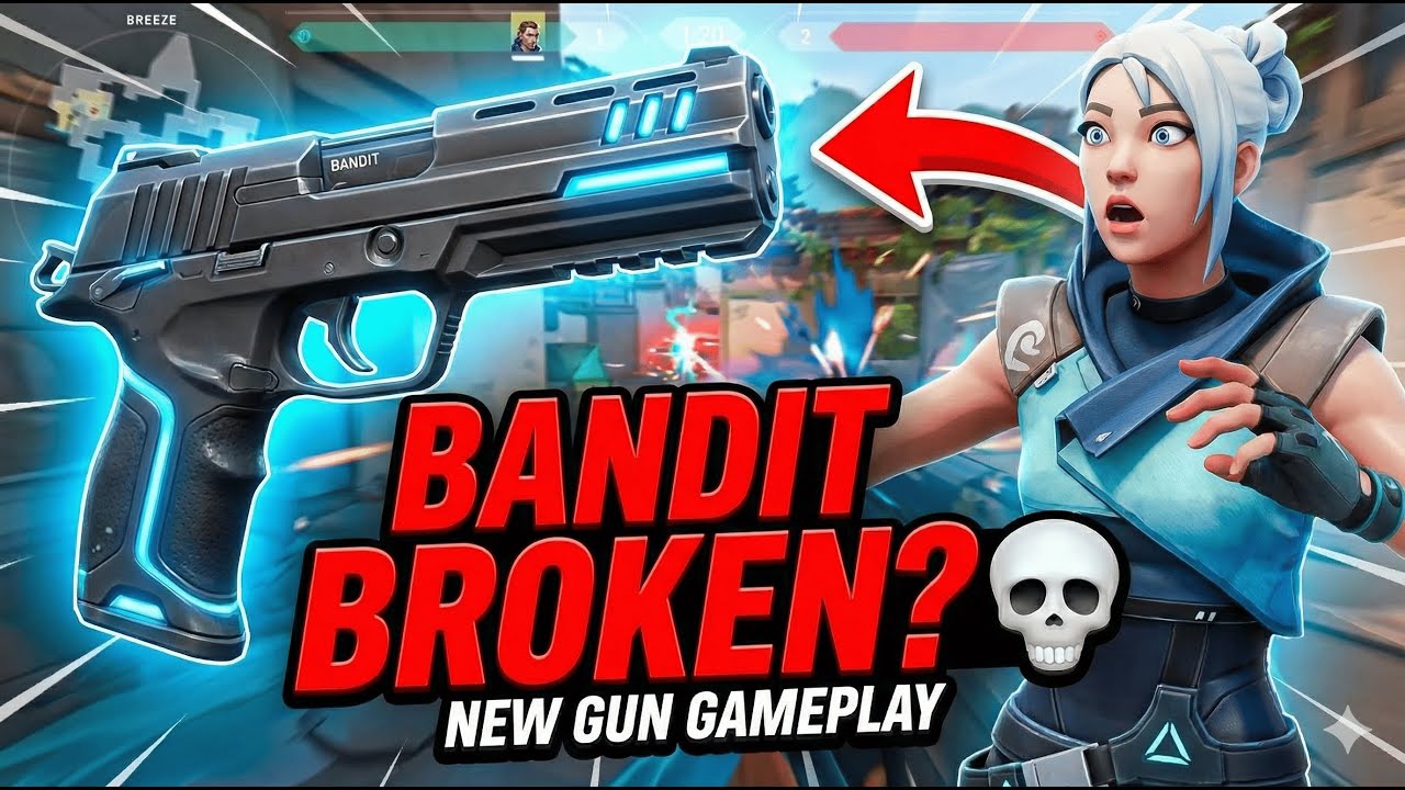 The BANDIT is actually BROKEN? 💀 New Gun Gameplay #Valorant #ValorantBandit #NewGun