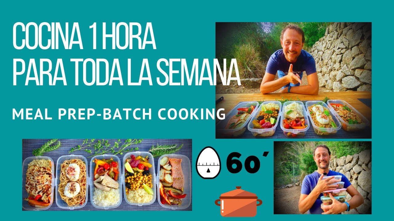 Cocina 1 Hora y Come toda la Semana MEAL PREP SALUDABLE ✅ - GUILLE RODRIGUEZ
