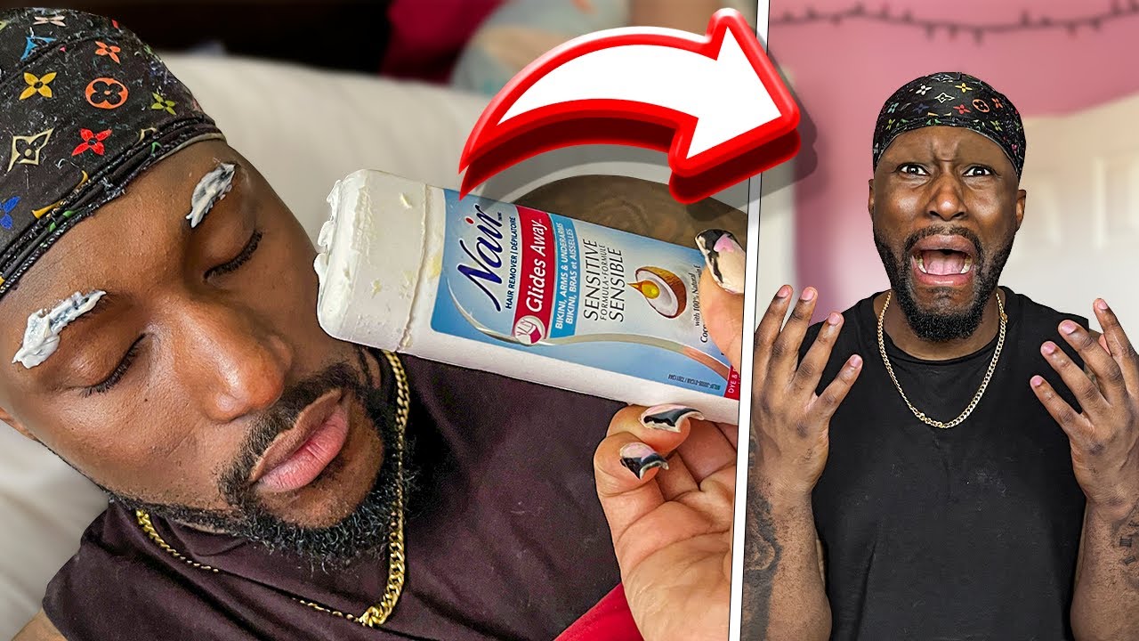 Я нанесла депиляцию Nair на брови дяди, пока он спал! *ПЛОХАЯ ИДЕЯ*