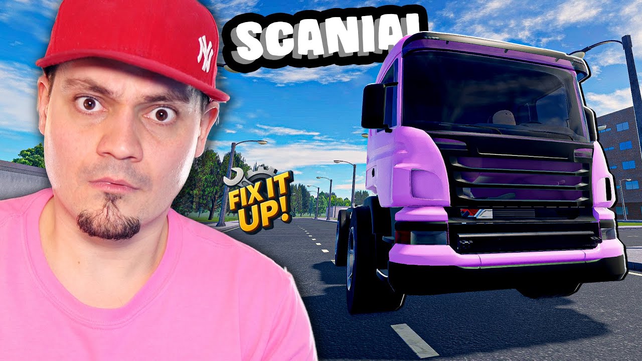 🚘 Dodali CIĘŻARÓWKĘ SCANIA *różowa* 🤣 + TUNING | Roblox Fix It Up