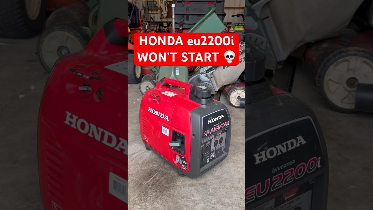 Как починить генератор Honda eu2200i, который не запускается
