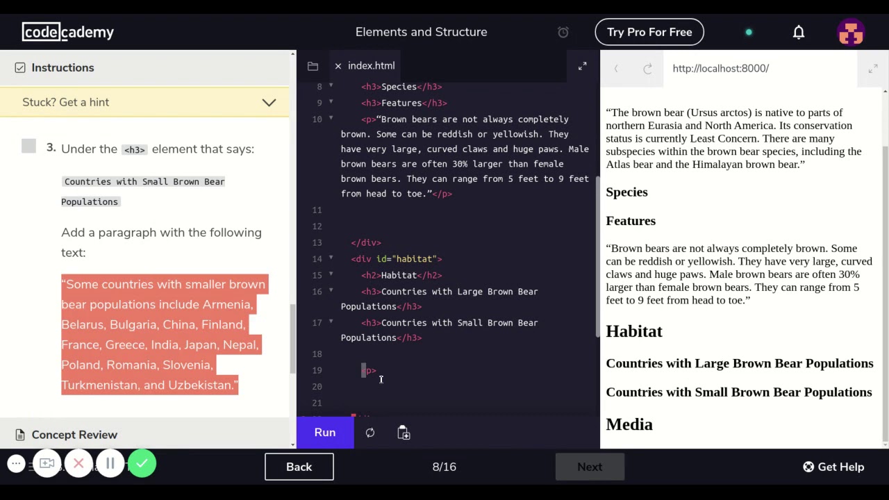 Learn HTML with Codecademy  Introduction to HTML Part 2
