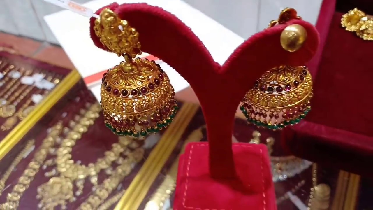 Padi Saravana Stores Gold Finish Anklets Necklace Jewellery | Antique Bangles Matt Haaram Designs