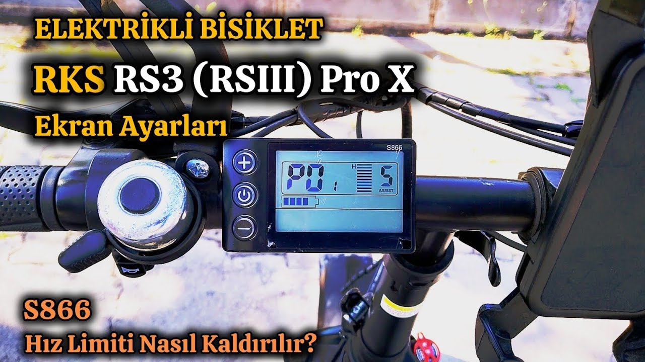 RKS RS3 Pro X Elektrikli Bisiklet Ekran Ayarları! | Gaz Kolu + Hız Artırma. (Detaylı Anlatım) #ebike