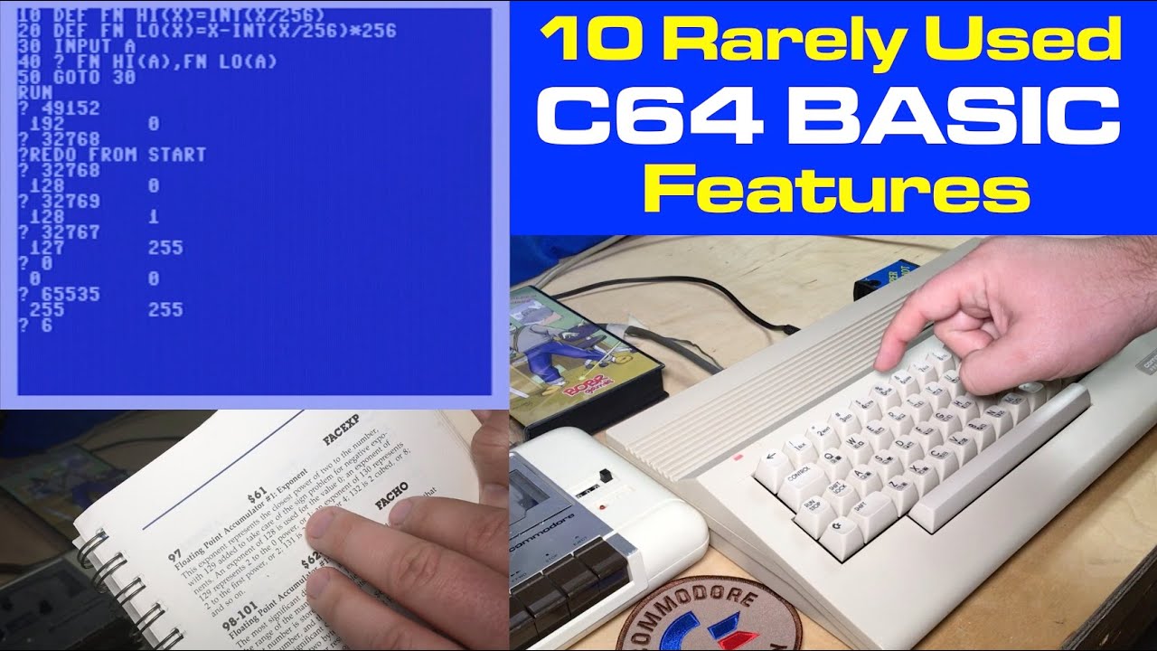 10 Rarely Used Commodore 64 BASIC Features