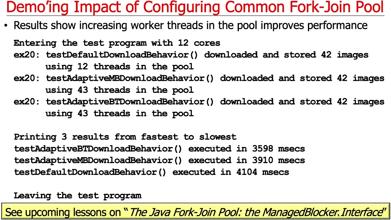 Java Parallel Stream Internals: Demo'ing How to Configure the Common Fork-Join Pool