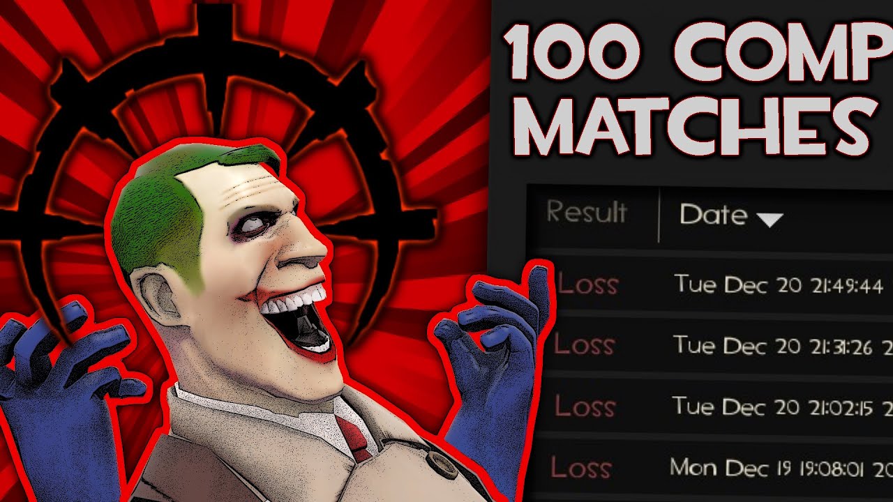 I SURVIVED 100 matches of competitive TF2