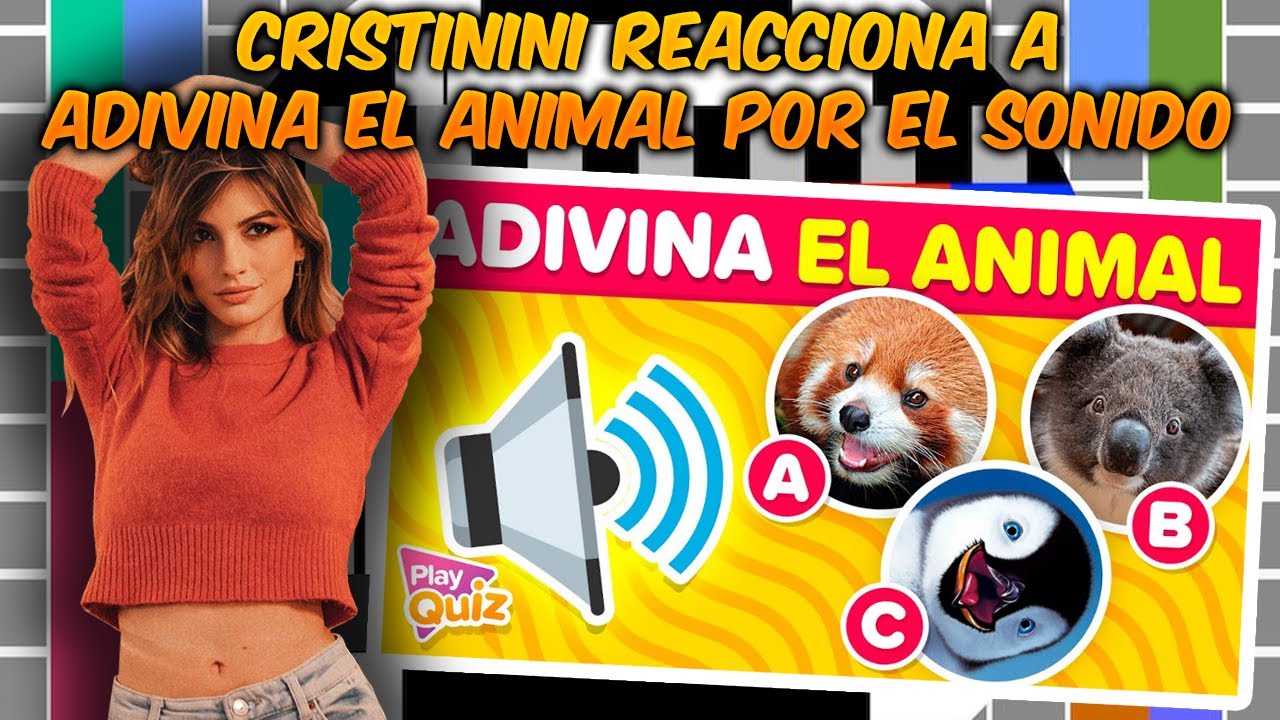 CRISTININI reacciona a Adivina el Animal por el Sonido 🐸🔊🐷 | PlayQuiz Trivia