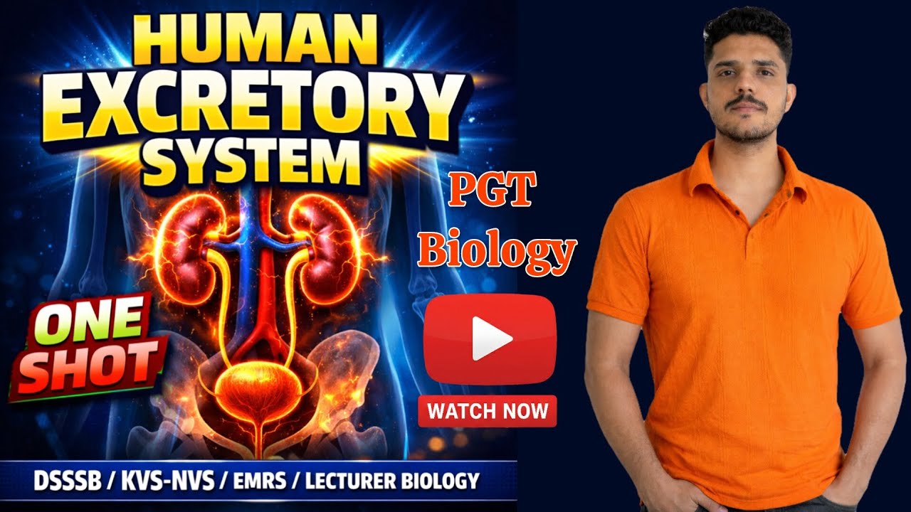 Human Excretory System One Shot | PGT Biology | DSSSB KVS NVS EMRS Lecturer Biology 2026