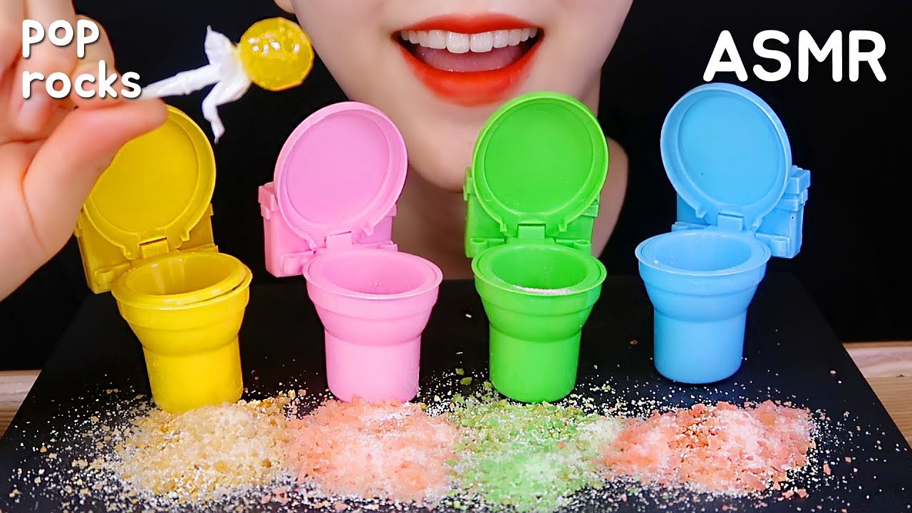 POP ROCKS ASMR POPPING CANDY ASMR TOILET CANDY ASMR NO TALKING キャンディー食べる音