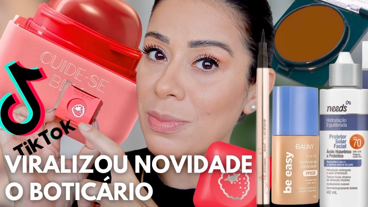 MAKE pra TESTAR o BALM NOVIDADE *Cuide-se Bem FEIRA O Boticário * VIRALIZOU NO TIKTOK