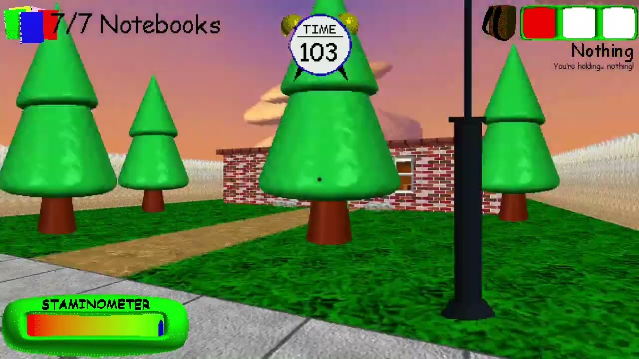 Gameplay de Baldi's Super Basic's y siendo el tercer video en mostrar la V4.2 de Baldi Super Basics.