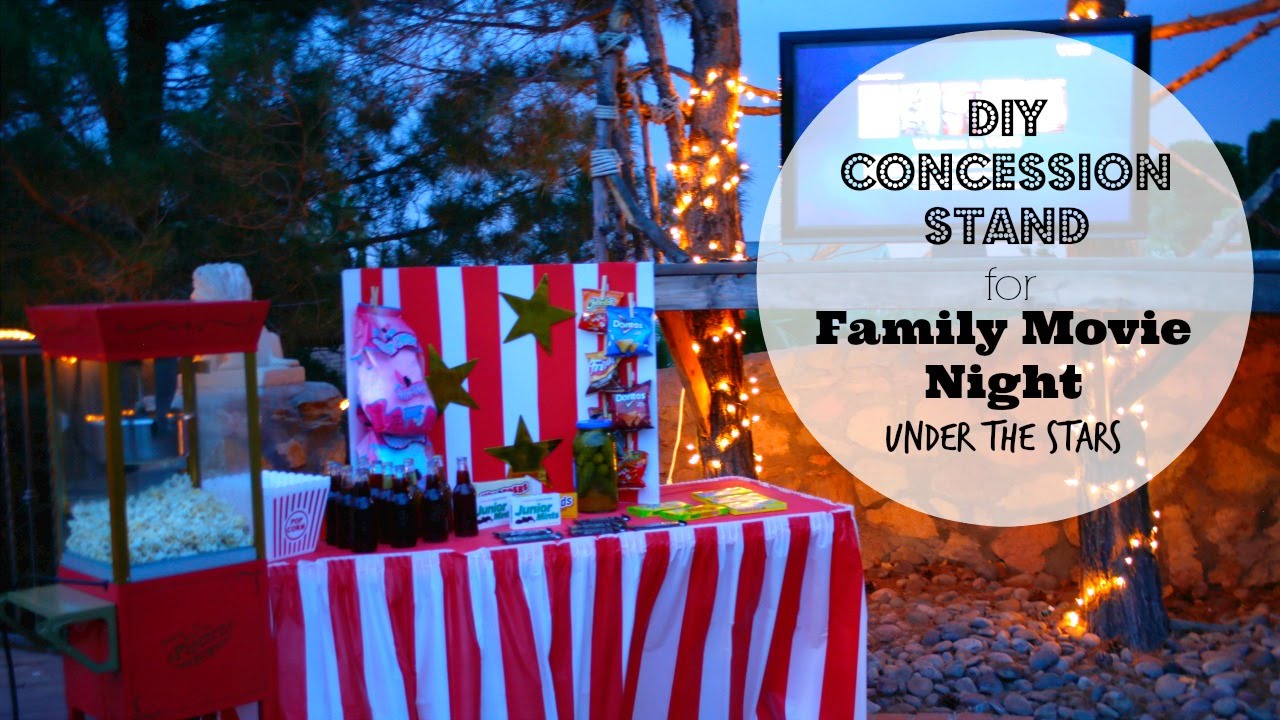 Family Movie Night Under the Stars with DIY Concession Stand