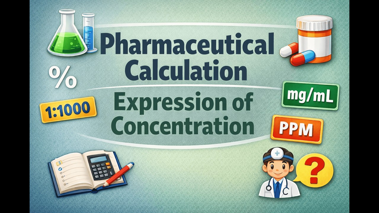 pharmaceutical calculation (Expression of concentration)