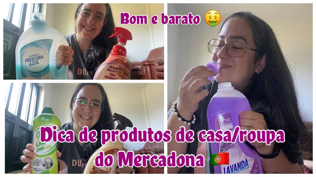 PRODUTOS DE LIMPEZA DA CASA E ROUPAS DO MERCADONA 🇵🇹 #mercadona