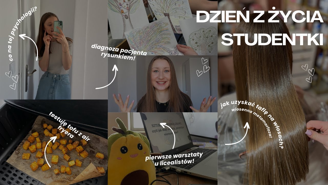3 DNI Z ŻYCIA STUDENTKI PSYCHOLOGII - wiosenna metamorfoza, moje pierwsze warsztaty, tofu z fryera