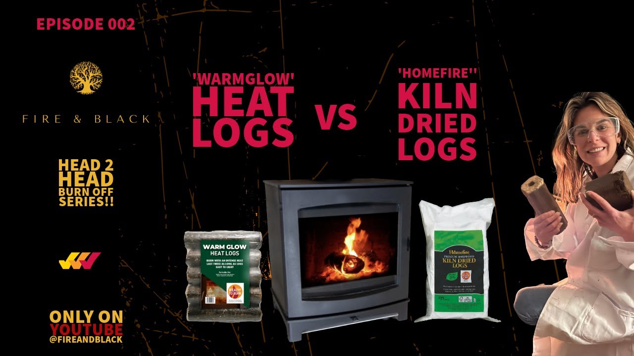 Burn Off 002 | Fire & Black | Warmglow Heat Logs vs Homefire Logs | Wood Burning Stoves | Fireplaces