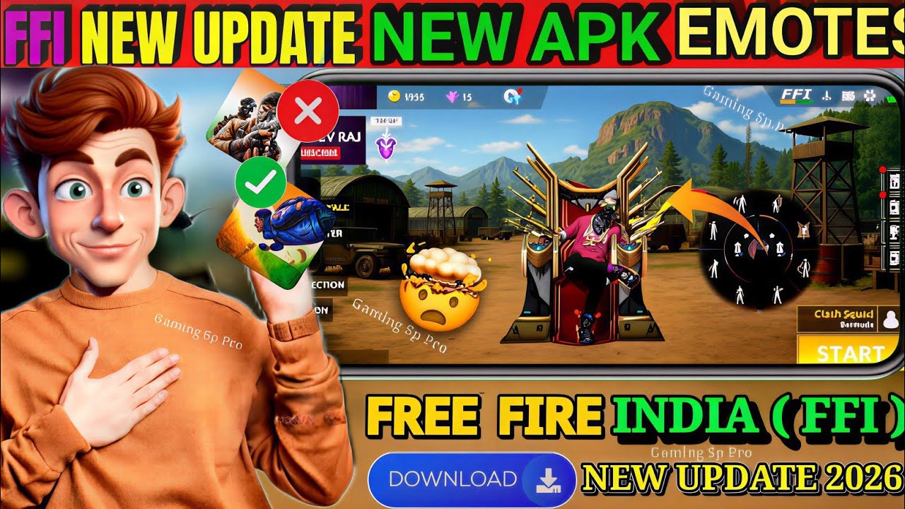 FFI New Update | FFI BR New Emotes | FFI BR Game New Update | New Updates 2026 FFI APK @GameDevRaj  